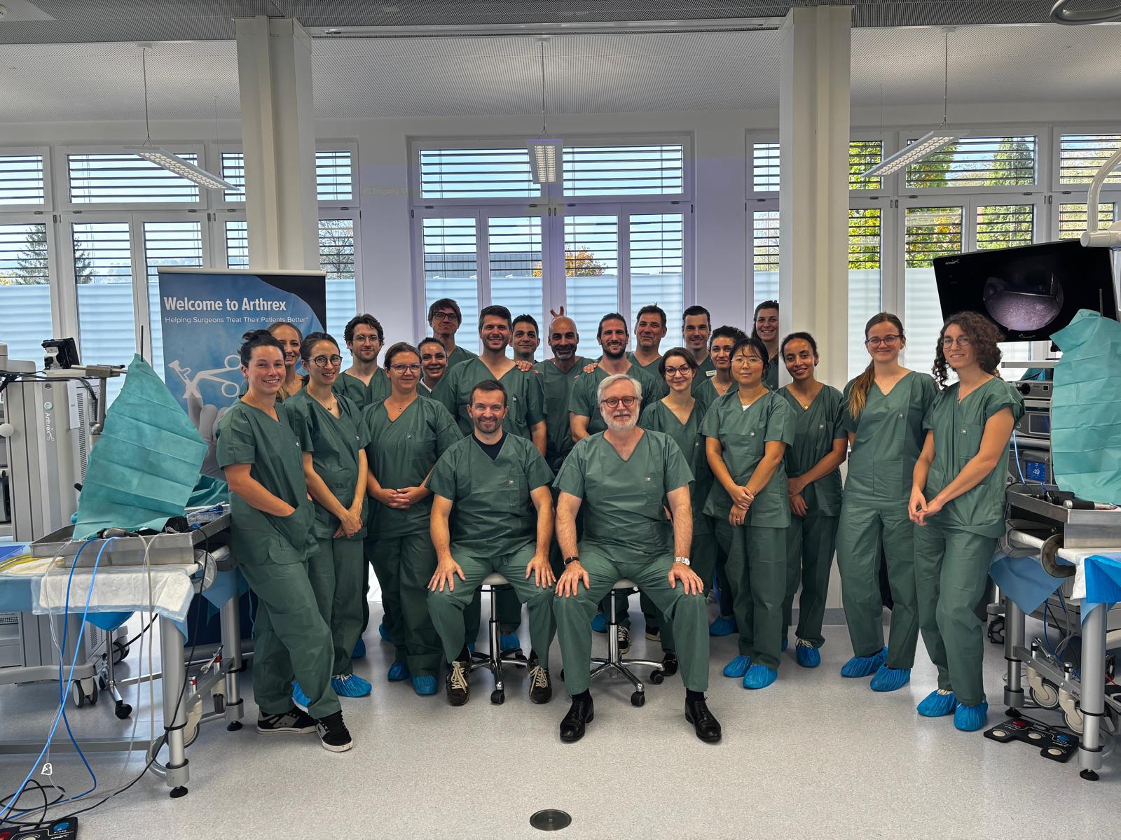 Swiss ArthroWrist Course 2026 - Group photo at the Skills Lab Lucerne